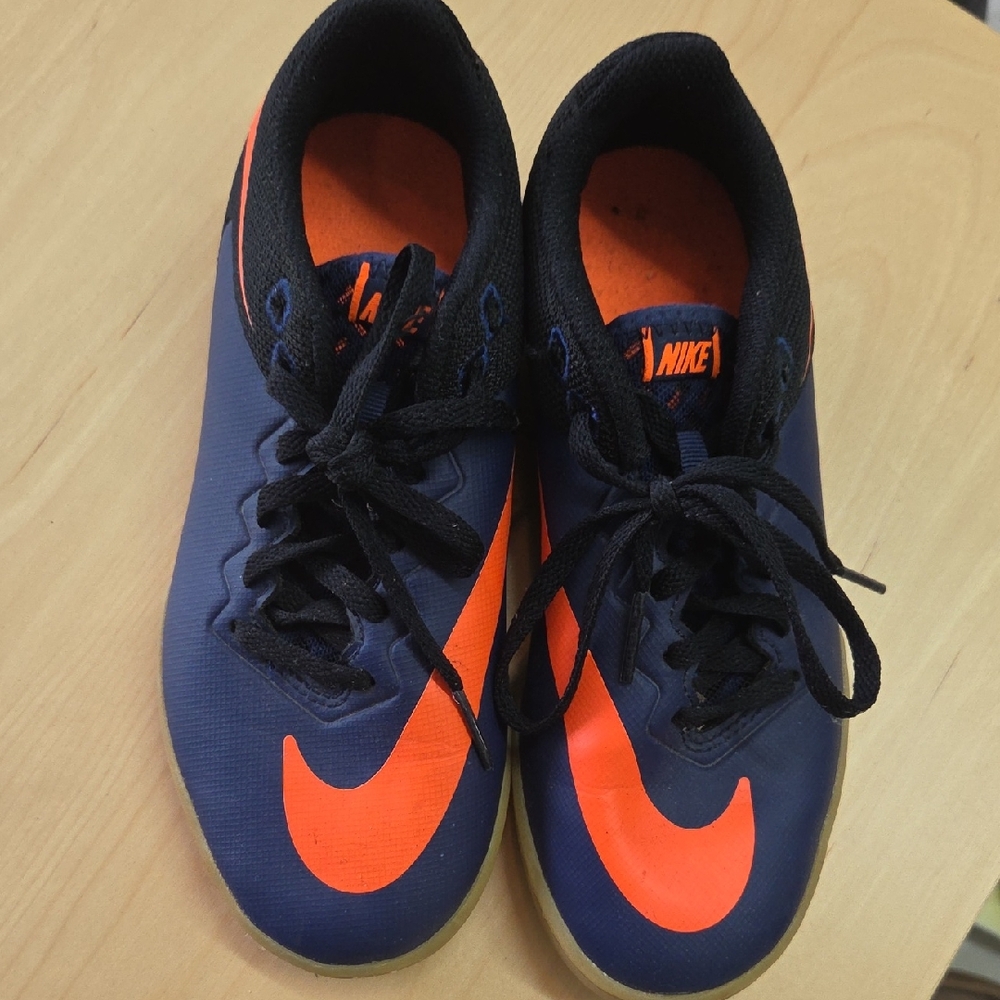 Nike Blue and Orange Sneakers Low-Top Athletic Shoes
